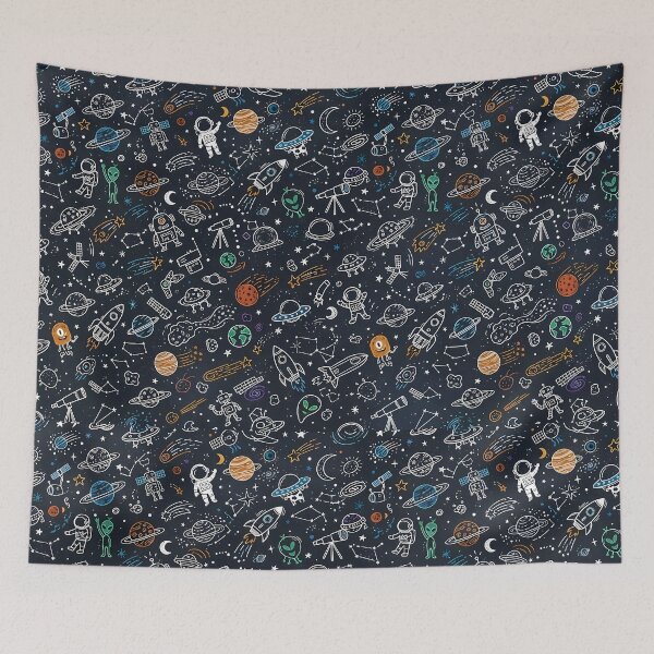 Item preview, MArs Cute Hand Drawn Doodle Seamless Pattern Collection designed and sold by ART ATTACK ZONE.