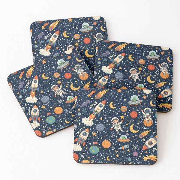 Item preview, OVNI Cute Hand Drawn Doodle Seamless Pattern Collection designed and sold by ART ATTACK ZONE.