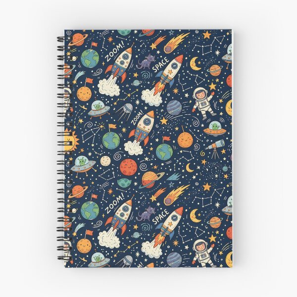 Item preview, OVNI Cute Hand Drawn Doodle Seamless Pattern Collection designed and sold by ART ATTACK ZONE.