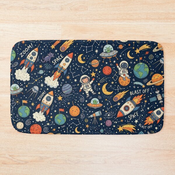 Item preview, OVNI Cute Hand Drawn Doodle Seamless Pattern Collection designed and sold by ART ATTACK ZONE.