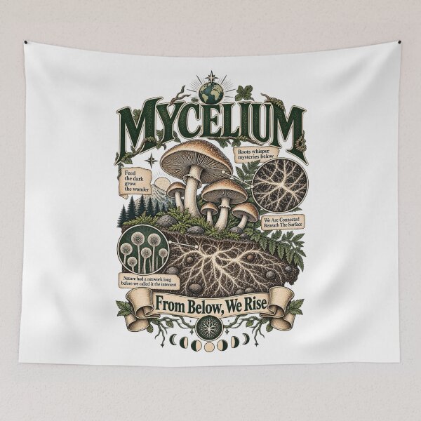 Item preview, Mycelium From Below We Rise designed and sold by choudane.