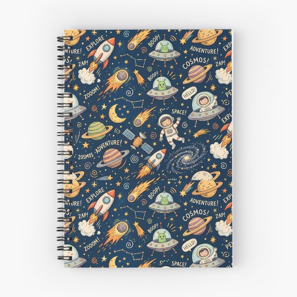 Item preview, Cosmos Cute Hand Drawn Doodle Seamless Pattern Collection designed and sold by ART ATTACK ZONE.