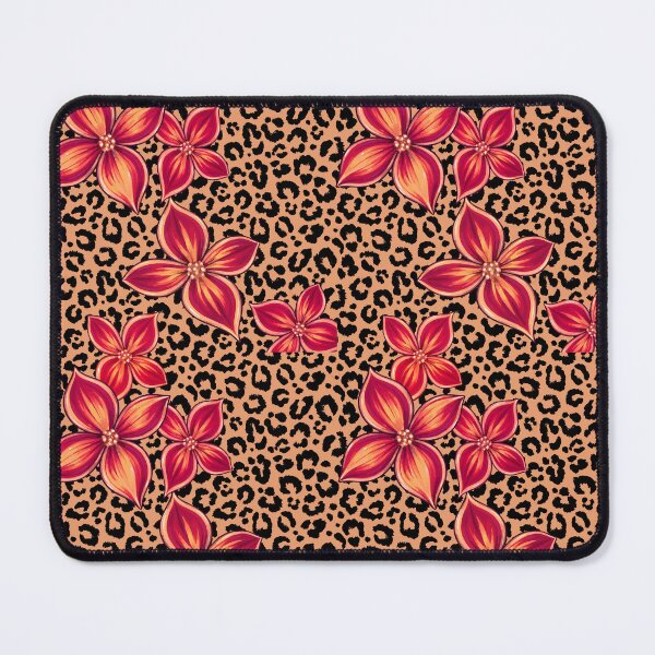 Item preview, Wild Blooms — Red & Orange Floral Leopard Pattern designed and sold by RAIID.