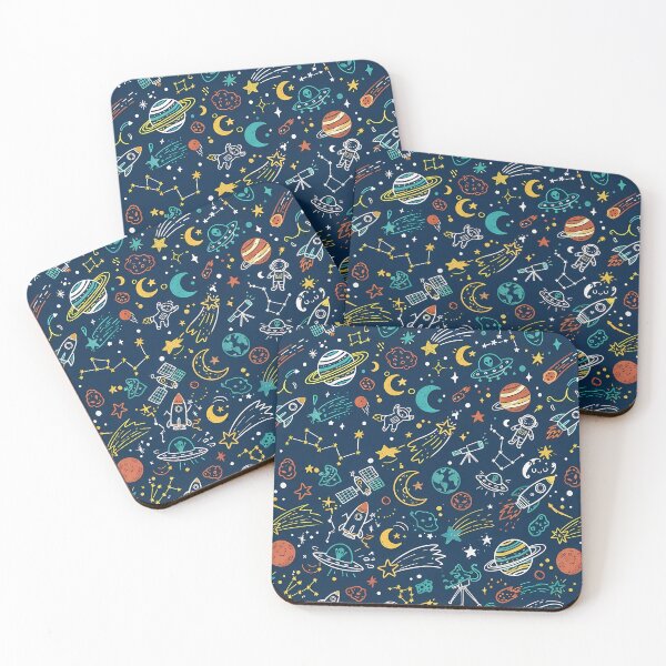 Item preview, UFO Cute Hand Drawn Doodle Seamless Pattern Collection designed and sold by ART ATTACK ZONE.
