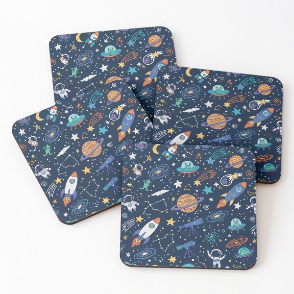 Item preview, Aliens Cute Hand Drawn Doodle Seamless Pattern Collection designed and sold by ART ATTACK ZONE.
