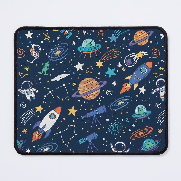 Item preview, Aliens Cute Hand Drawn Doodle Seamless Pattern Collection designed and sold by ART ATTACK ZONE.