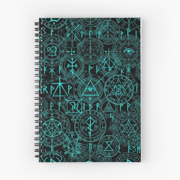 Item preview, Mystical Glowing Runes and Occult Symbols Pattern designed and sold by Owcomm.