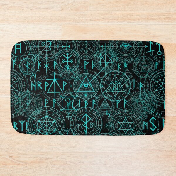 Item preview, Mystical Glowing Runes and Occult Symbols Pattern designed and sold by Owcomm.