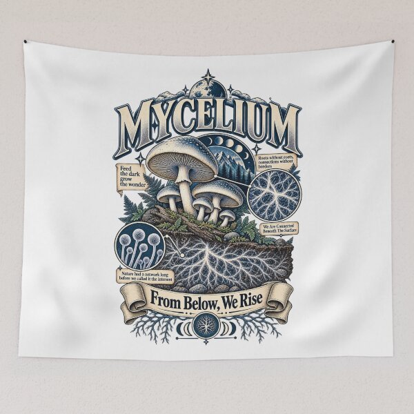 Item preview, Mycelium From Below We Rise designed and sold by choudane.