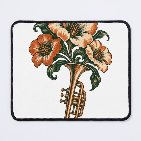 Item preview, Brass Bloom Jazz Trumpet Art designed and sold by S06PMarketing.