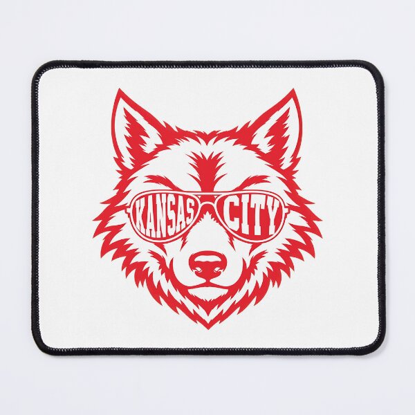 Item preview, Cool Wolf Sunglasses Kansas City Graphic Tee designed and sold by JasmehGraves.