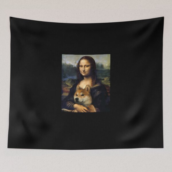 Item preview, Shiba Inu Mona Lisa designed and sold by talbothwkadi.