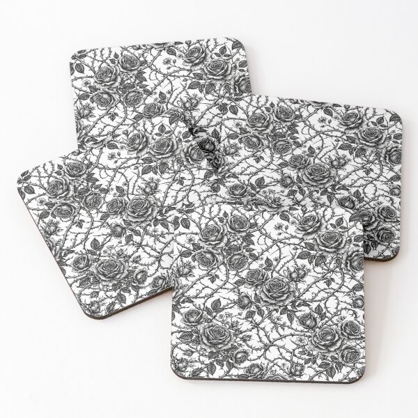 Item preview, Dark Gothic Rose Garden Thorns Pattern designed and sold by Owcomm.