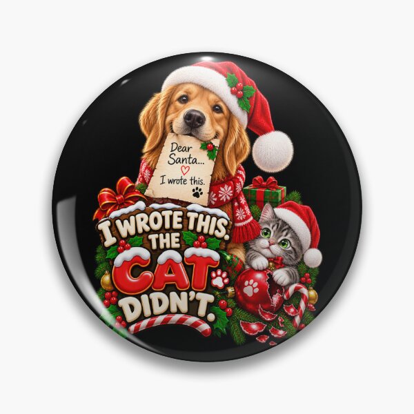 Item preview, Funny Dog and Cat Christmas Dear Santa I Wrote This designed and sold by StaticEmpire.
