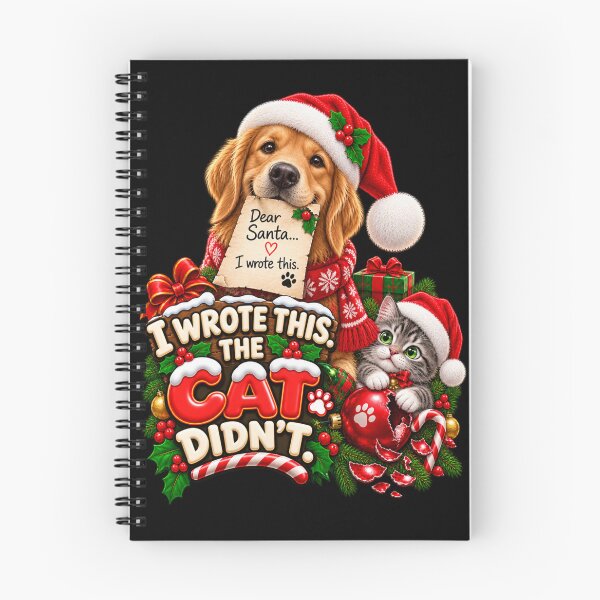Item preview, Funny Dog and Cat Christmas Dear Santa I Wrote This designed and sold by StaticEmpire.