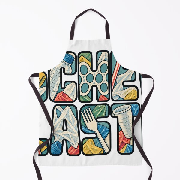Item preview, Eschew Plastic environmental awareness graphic highlights plastic trash  designed and sold by Meg Gregory Artist.