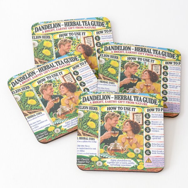 Item preview, Dandelion Herbal Tea Preparation Guide designed and sold by New Wave Artworks & Odds &Ends.