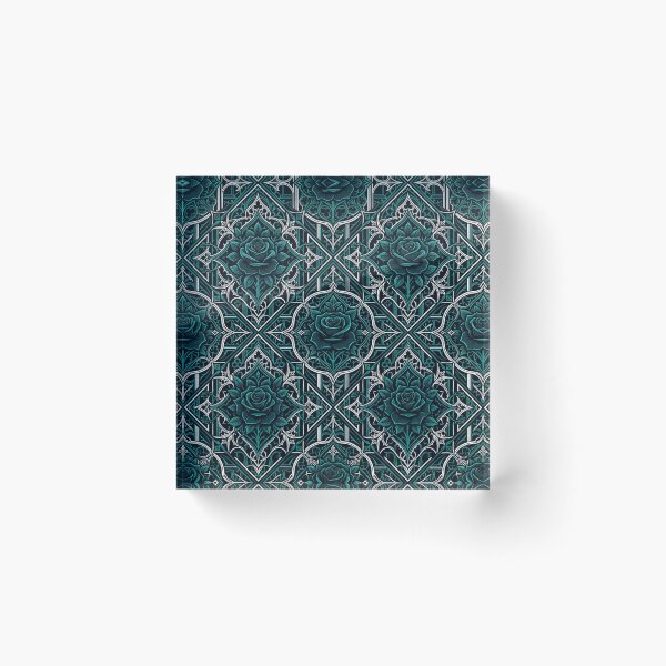 Item preview, Dark Gothic Rose Diamond Damask Pattern designed and sold by Owcomm.