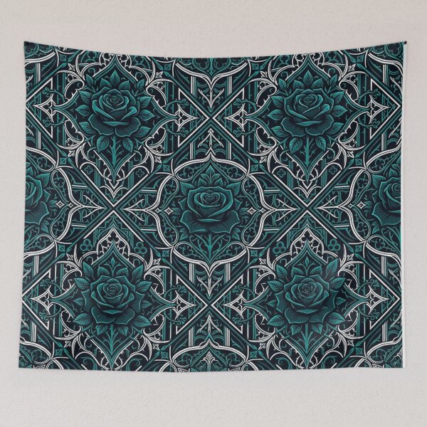 Item preview, Dark Gothic Rose Diamond Damask Pattern designed and sold by Owcomm.