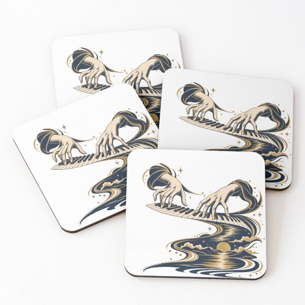 Item preview, Ivory Drift Piano Player Art designed and sold by S06PMarketing.
