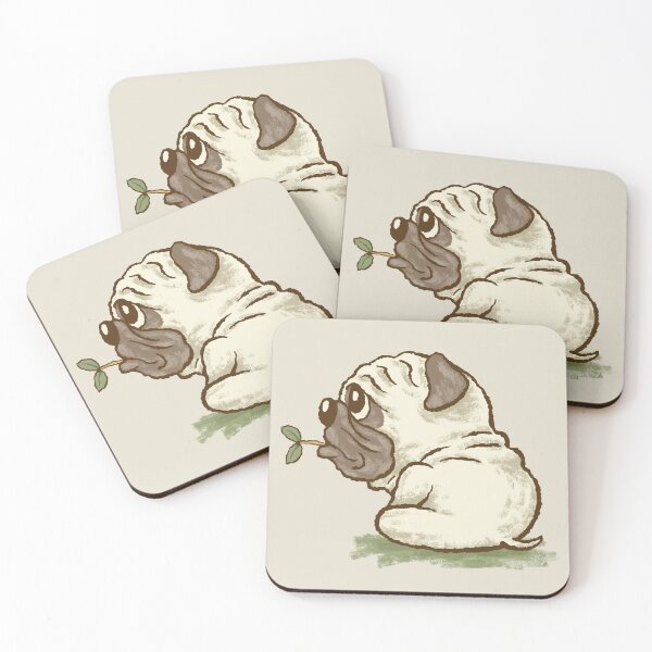 Item preview, A Pug and Two Leaves designed and sold by Toru Sanogawa.
