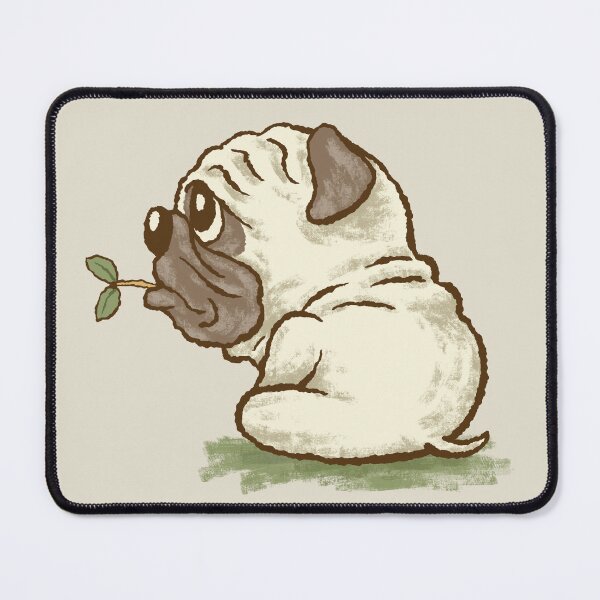 Item preview, A Pug and Two Leaves designed and sold by Toru Sanogawa.