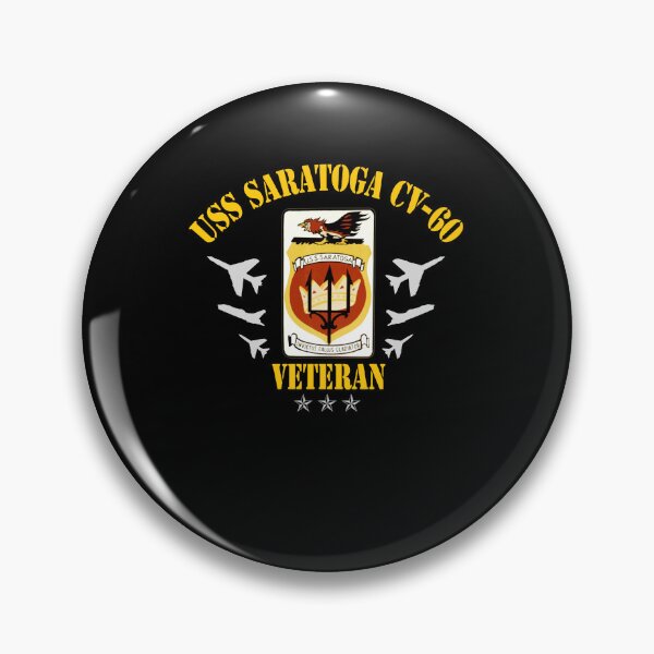 Item preview, USS Saratoga CV-60 Veteran Naval Aviation Emblem Patriotic Design designed and sold by Osstaramilua.