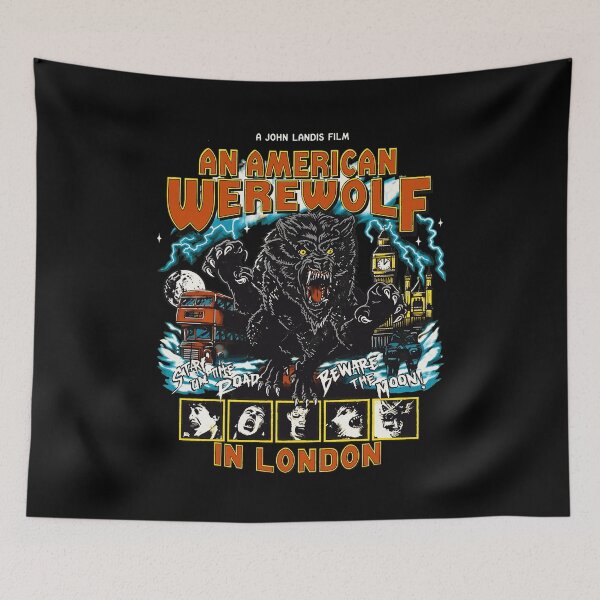Item preview, Retro Werewolf Horror Movie Fan  designed and sold by DavidAnde98502.