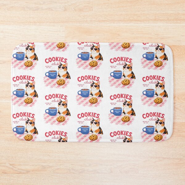 Item preview, Cute Calico Cat Cookies Club – Meow Meow Coffee & Cookie Lover designed and sold by zycs.