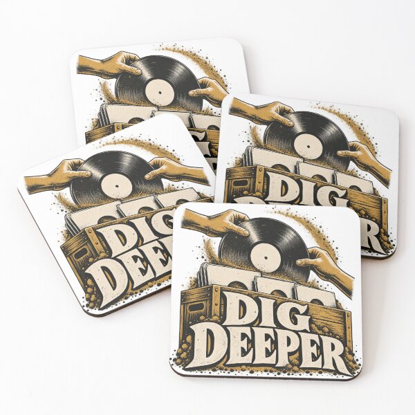 Item preview,  Crate Excavator Record Collector Art designed and sold by S06PMarketing.
