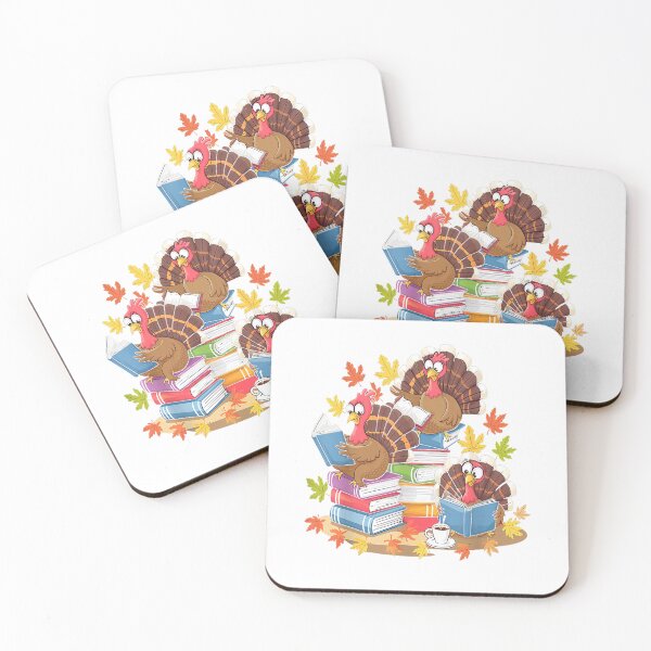 Item preview, Turkey Reading Books Fall Season Thanksgiving Teacher Book T-Shirt designed and sold by Badriiiii.