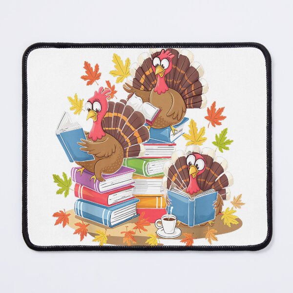 Item preview, Turkey Reading Books Fall Season Thanksgiving Teacher Book T-Shirt designed and sold by Badriiiii.