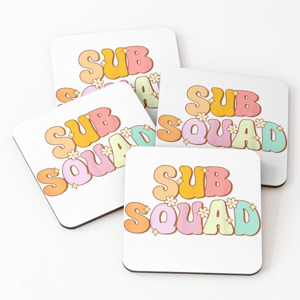 Item preview, Substitute Teacher Groovy Sub Squad Appreciation T-Shirt designed and sold by Othinus.