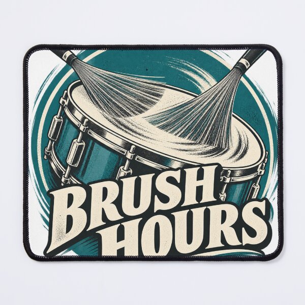 Item preview, Brushwork Rhythm Jazz Drums Art designed and sold by S06PMarketing.