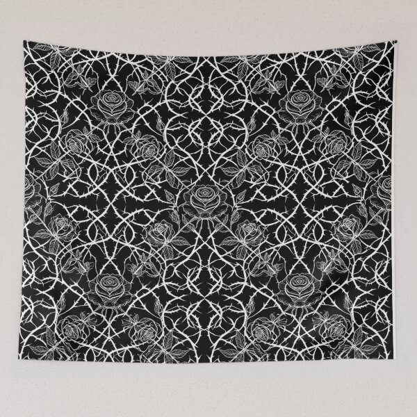 Item preview, Dark Gothic Roses and Sharp Thorns Pattern designed and sold by Owcomm.
