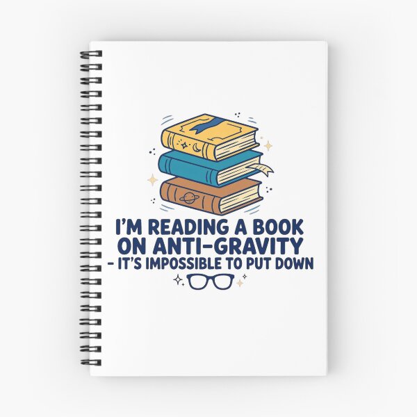 Item preview, I'm Reading a Book On Anti-Gravity - Dad Jokes designed and sold by GeeklyShirts.