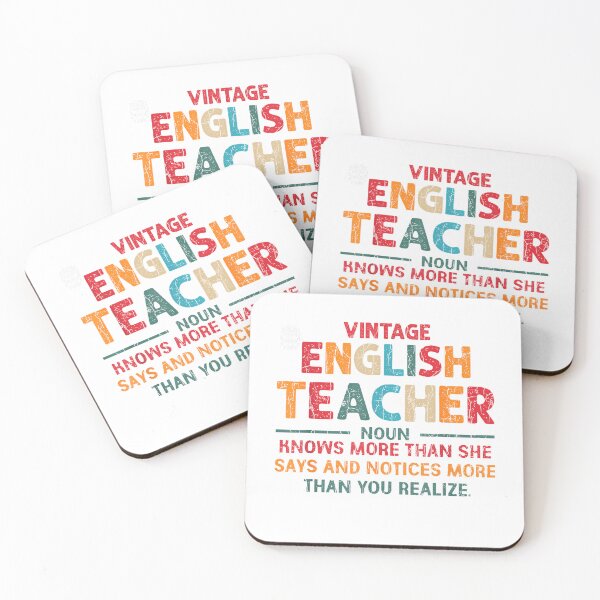 Item preview, Vintage English Teacher Funny Teaching Graphic T-Shirt designed and sold by gidget-gadget.