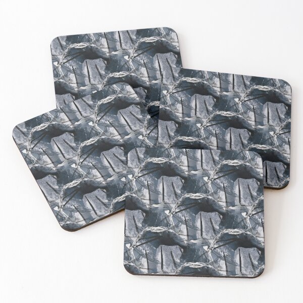 Item preview, Grunge White Circle Pattern on Navy Blue designed and sold by Artistestella.