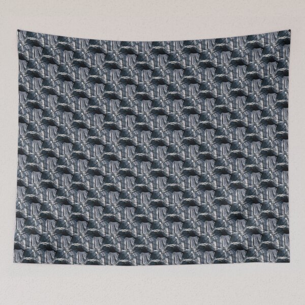 Item preview, Grunge White Circle Pattern on Navy Blue designed and sold by Artistestella.