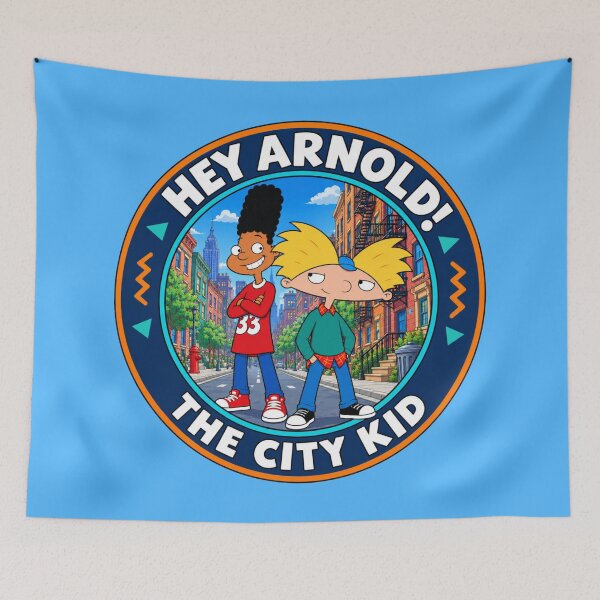 Item preview, Hey Arnold The City Kid Retro Badge - Hey Arnold Drawing Anime 90s Art designed and sold by killem667.