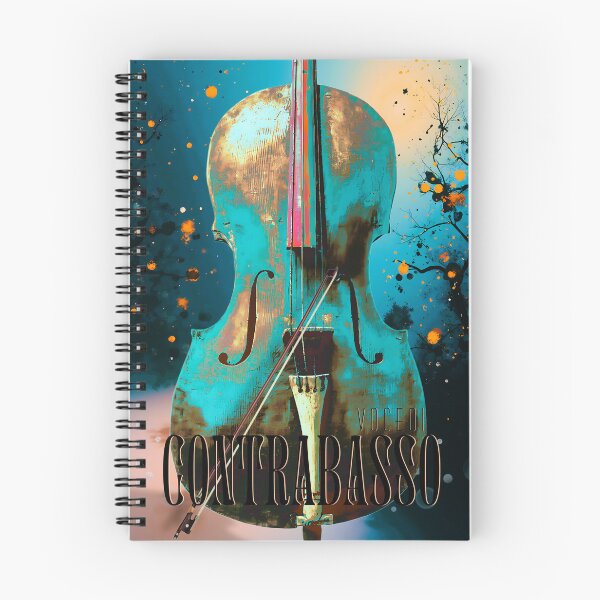 Item preview, Voce Di Contrabasso Double Bass Music Poster designed and sold by AXENT Designs.