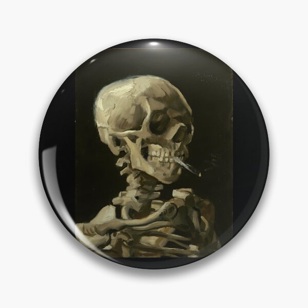Item preview, Skull Of A Skeleton With Burning Cigarette By Vincent Van Gogh designed and sold by figlertusirk.