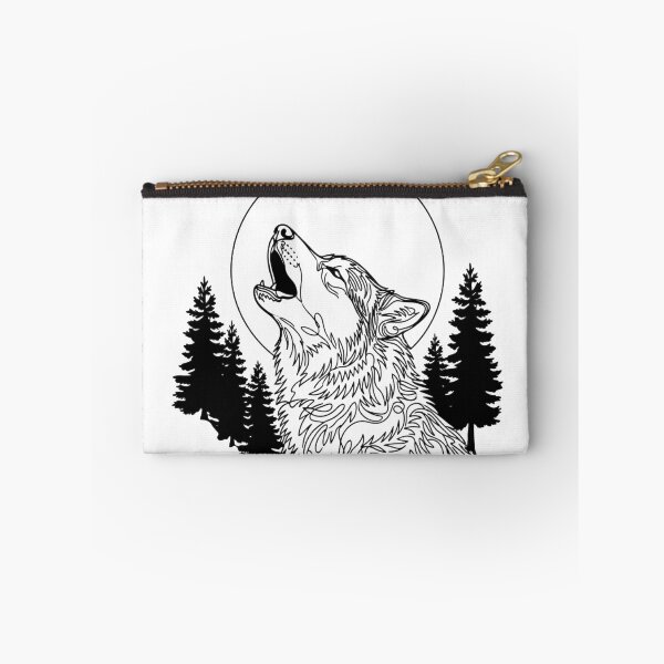 Item preview, Husky Howling At A Full Moon - Line art Design designed and sold by larbimalki.