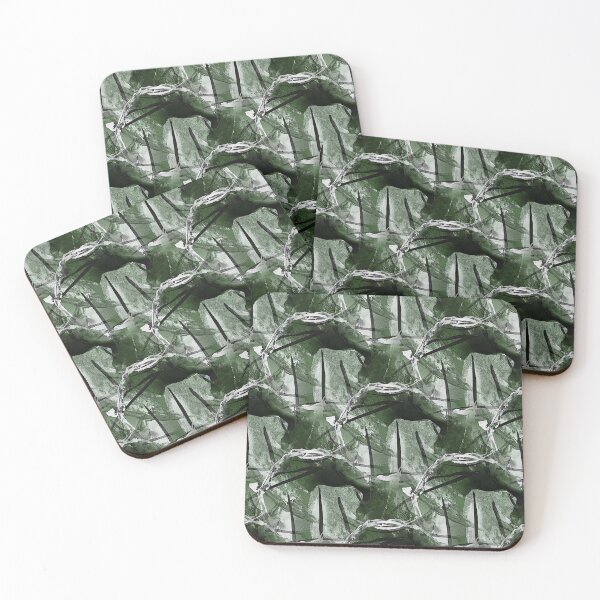 Item preview, Grunge White Circle Pattern on Green designed and sold by Artistestella.