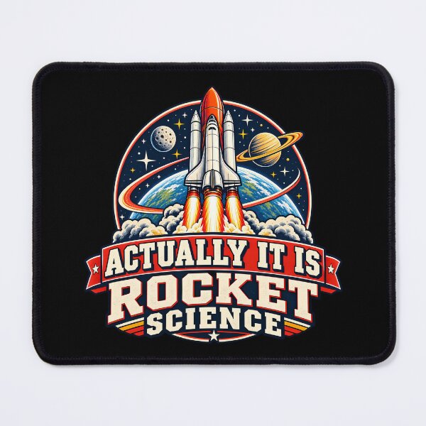 Item preview, Actually It Is Rocket Science Funny Aerospace Engineer Space Shuttle Retro  designed and sold by Photo-Sphere101.