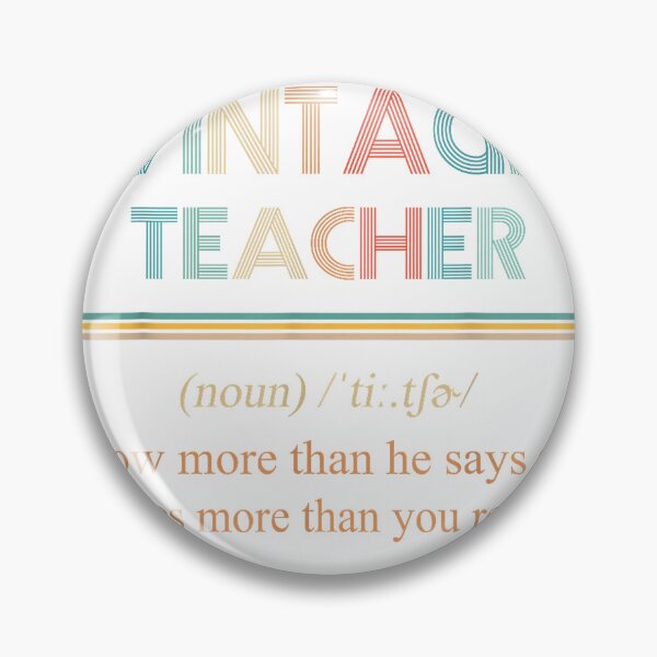 Item preview, Vintage Teacher Noun Definition Knows More Than He Says T-Shirt designed and sold by Magoya Store ⭐⭐⭐⭐⭐.