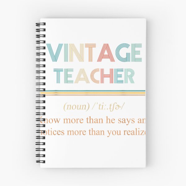 Item preview, Vintage Teacher Noun Definition Knows More Than He Says T-Shirt designed and sold by Magoya Store ⭐⭐⭐⭐⭐.