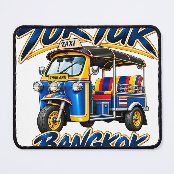 Item preview, Tuk Tuk Bangkok Thailand Vintage Streetwear Graphic designed and sold by Nicha Studio.