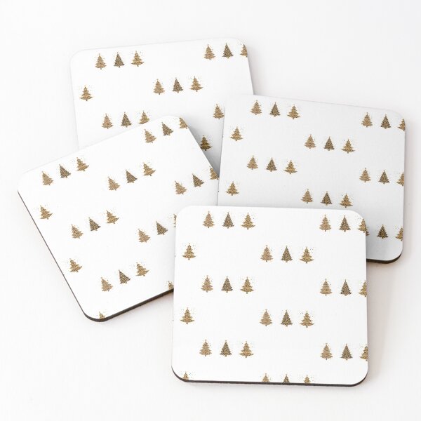 Item preview, Glam Leopard Print Christmas Trees Glitter Pattern Art designed and sold by VibranPalette.
