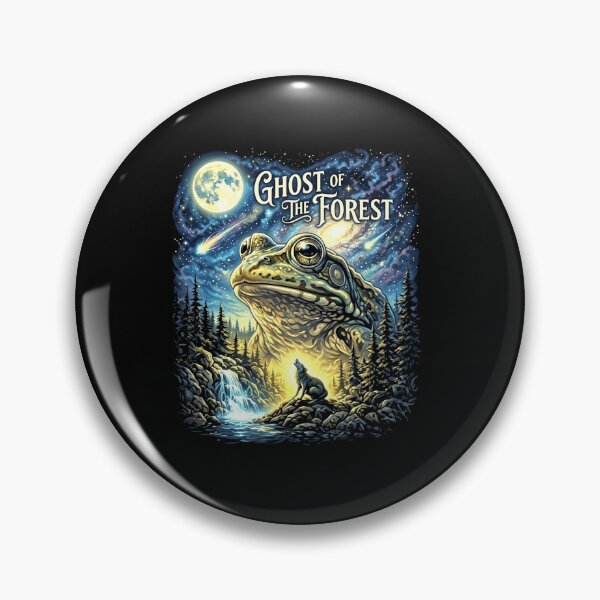 Item preview, Ghost of the Forest Mystical Frog Moonlit Fantasy Design designed and sold by MiALopezArt.
